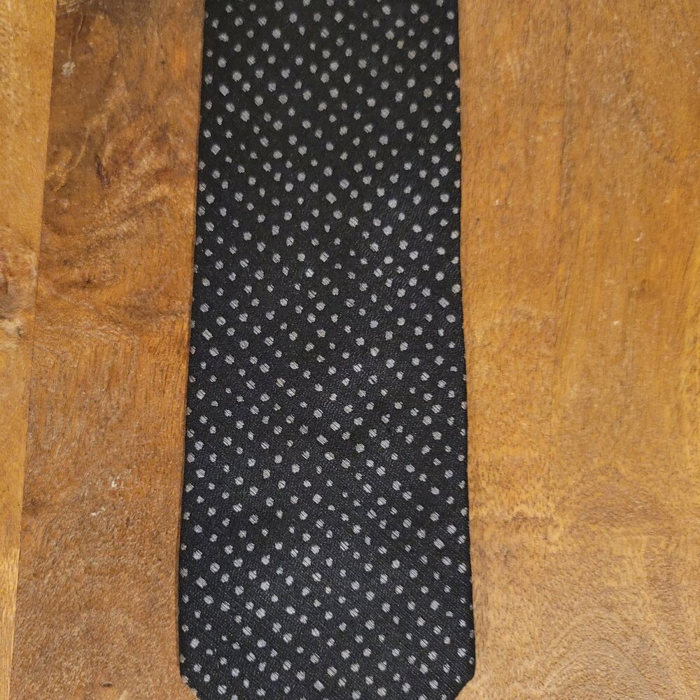 Black Polka Dot Necktie